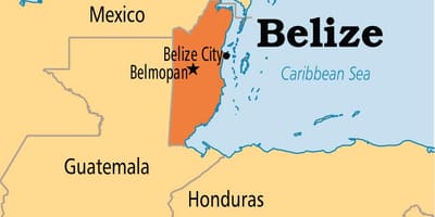 মানচিত্র এর belmopan, বেলিজ